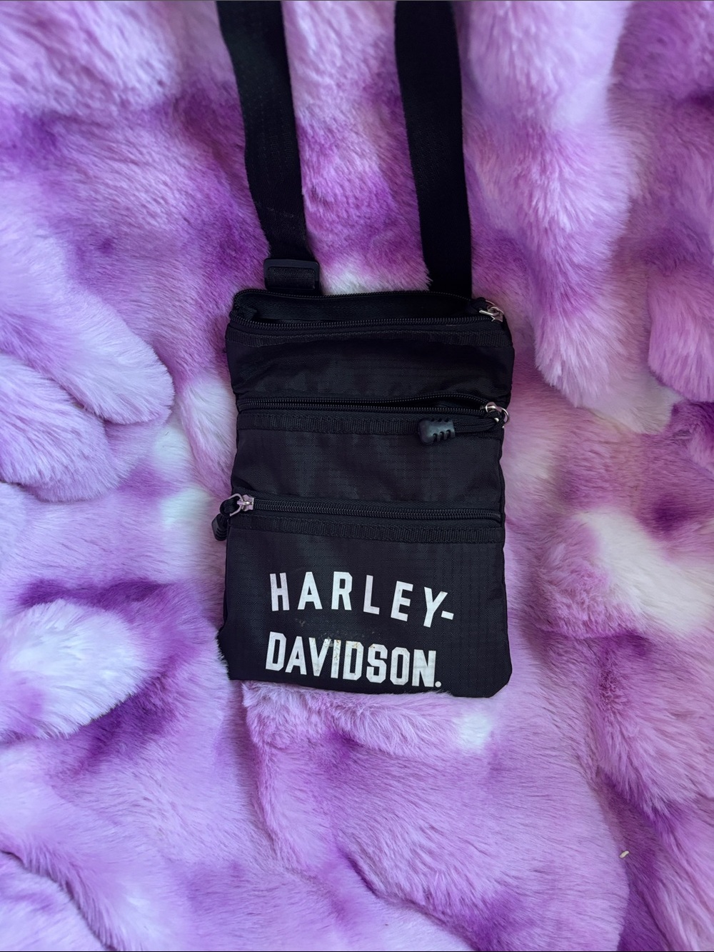 Harley-Davidson Black Compact Crossbody Organizer